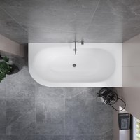 Ванна Lauter Bliss 150 P 21201052P (с ножками и сифоном 21Y32001 матовый черный)