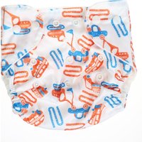 Многоразовый подгузник Крошка Я Машинки (белый/голубой) в Орше