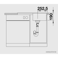 Кухонная мойка Blanco Legra 45 S (антрацит) [522201]