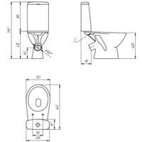 Унитаз напольный Cersanit Flavis 64288
