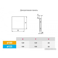 Осевой вентилятор Awenta System+ Turbo 100W KWT100W-PTCB100M