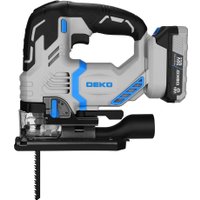 Электролобзик Deko DKJS20 PRO 083-1125 (с 2-мя АКБ, кейс)