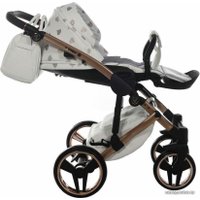 Универсальная коляска Junama Glow V2 (2 в 1, белая кожа/медь)