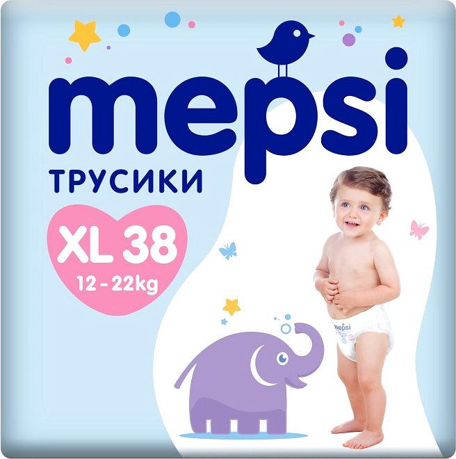 

Трусики-подгузники Mepsi XL (38 шт)