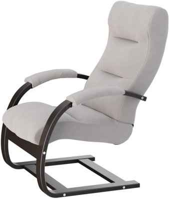 Кресло-качалка Мебелик Аспен (ультра смок/венге)