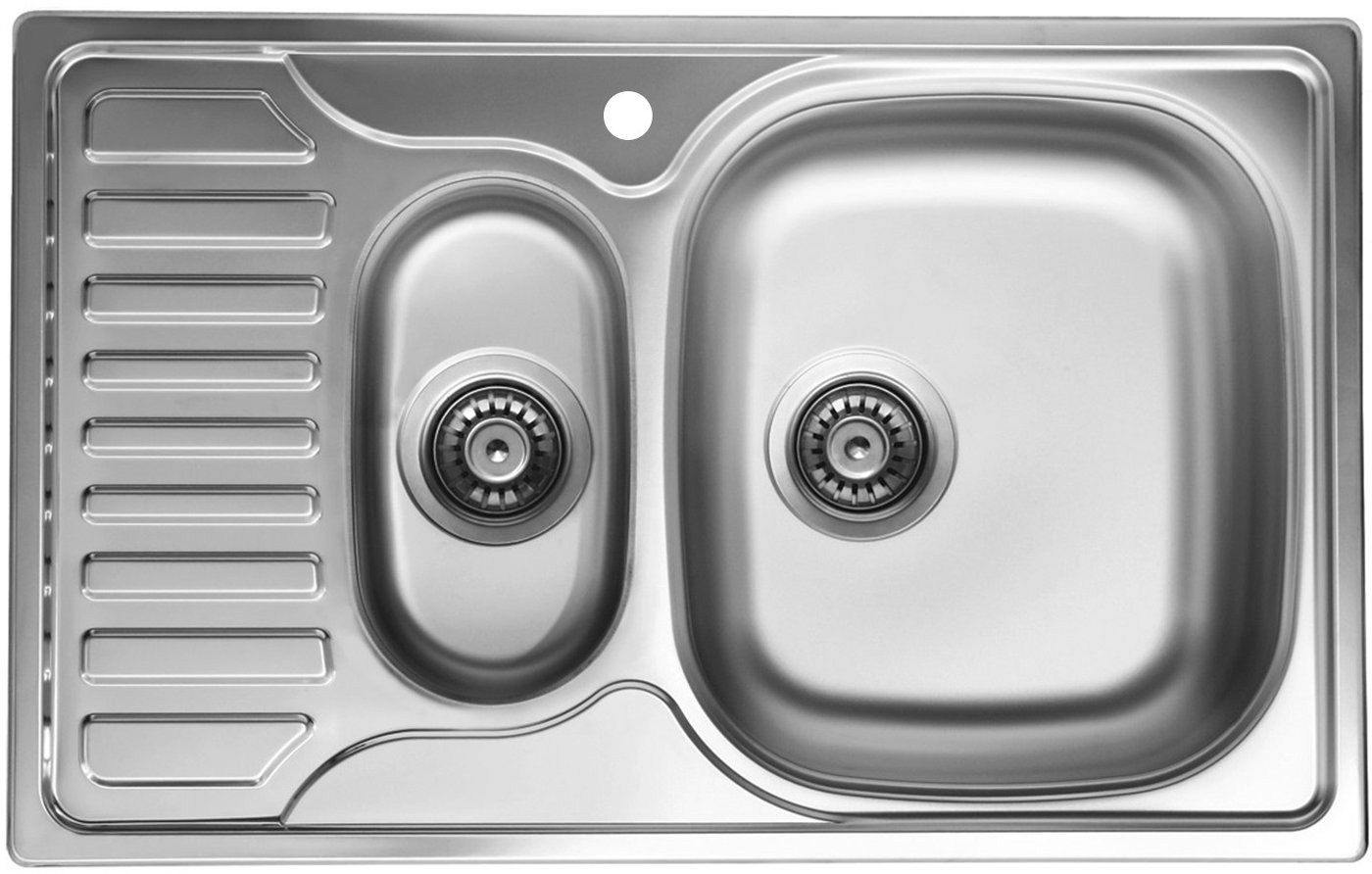 

Кухонная мойка Ukinox Комфорт COL780.490 15GT8K 1R (с сифоном)