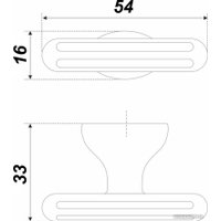 Ручка мебельная Boyard Stark RC309MBSN.4