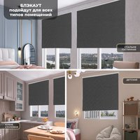 Рулонные шторы Sundays Home LM 167-07 160х170 (темно-серый)