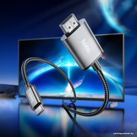 Кабель Hoco UA27 USB Type-C - HDMI (2 м, черный)