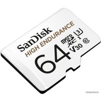 Карта памяти SanDisk High Endurance microSDXC SDSQQNR-064G-GN6IA 64GB (с адаптером)