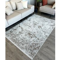 Ковер для жилой комнаты Radjab Carpet Бутик BT 328 Прямоугольник 11549RK (2x2.9, Cream/Brown)