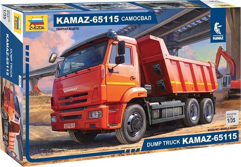 

Сборная модель Звезда KAMAZ-65115 самосвал 1:35 3650