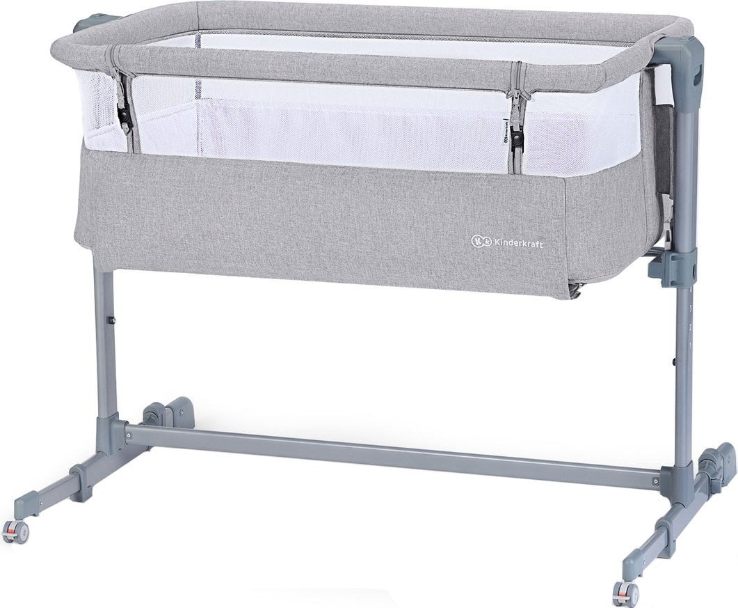 

Приставная детская кроватка KinderKraft Neste Air (grey light melange)