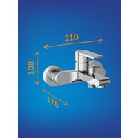 Душевой гарнитур  Cersanit Brasko 63021 + Vibe 63067