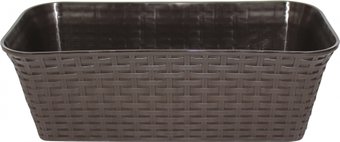 Вазон Violet Ротанг с дренажем 3540005 (венге)