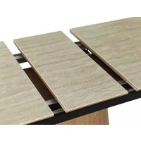 Кухонный стол Signal Monaco 160-200/90 (травертин/дуб)