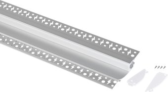 Алюминиевый профиль ЭРА Комплект с анодированным профилем под штукатурку ЭРА 9818 98х18.8мм 2.5м