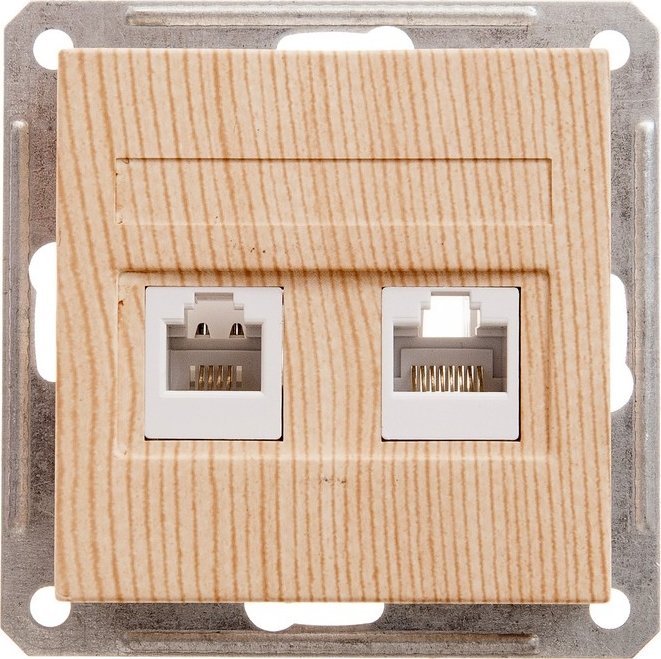 

Розетка телефонная Systeme Electric W59 RSI-251TK5E-7-86 (сосна)