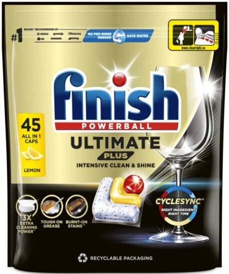 Капсулы для посудомоечной машины Finish Ultimate Plus All in 1 Lemon (45 шт)