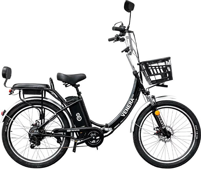 Электровелосипед Smart8 Venera Lite (черный)