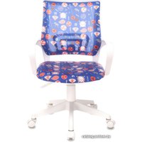 Компьютерное кресло Бюрократ KD-W4 (синий аниме/пластик белый)