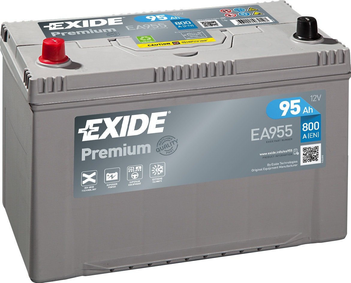 

Автомобильный аккумулятор Exide Premium EA955 (95 А·ч)