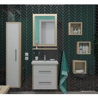  Какса-А Тумба Мастер 60 под умывальник Фостер 600 (белый/бежевый)