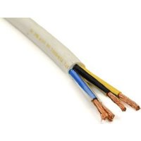 Провод силовой ККЗ ПВС 4x6 (белый)