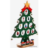 Развивающая игрушка Лесная мастерская Новогодняя ёлочка с крючками 6888870