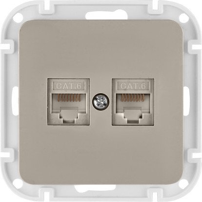 Розетка компьютерная Bylectrica Astrum РК216-6512 (песочный)