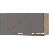 Шкаф распашной MLK Скайлайн 600 с горизонтальной дверкой (графит)