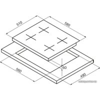 Варочная панель Korting HIB 6409 BS