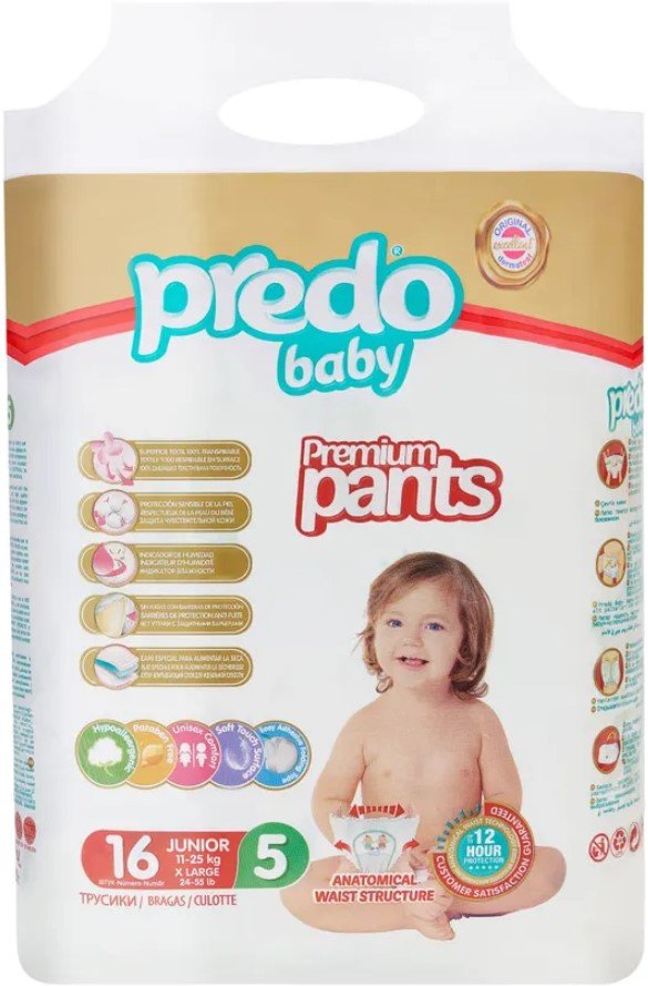 

Подгузники Predo Baby №5 11-25 кг (16 шт)