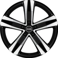 Литые диски MAK Stone 5 15x6.5" 5x118мм DIA 71.1мм ET 65мм Black Mirror