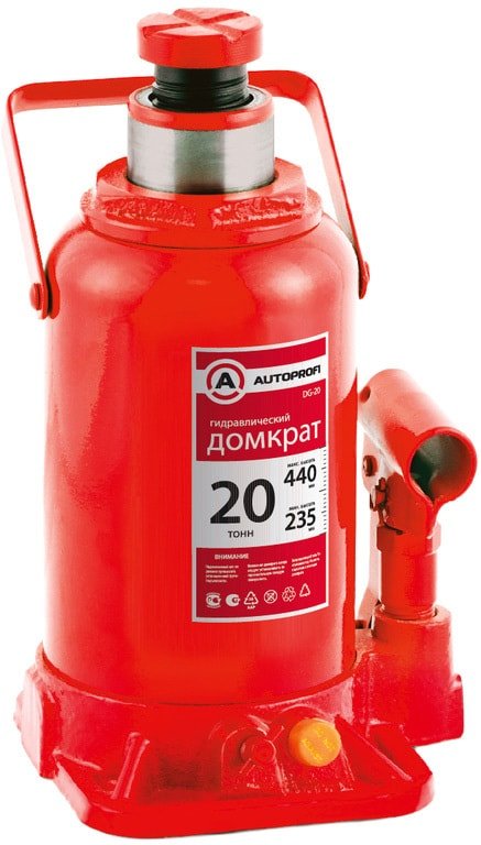 

Бутылочный домкрат Autoprofi DG-20 20т