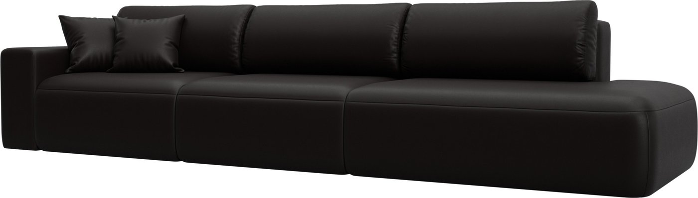 

Диван Лига диванов Лига-036 НПБ Модерн Лонг подлокотник слева 127690L (экокожа Grifon 12 коричневый)