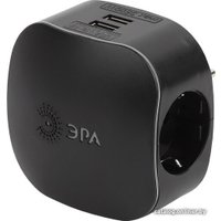 Разветвитель ЭРА SP-3e-USB-Black Б0046364