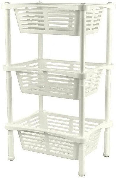 

Berossi Этажерка Krita 3-секционная АС 71033000 (слоновая кость)