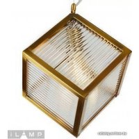 Подвесная люстра iLamp Square 8970-1B GLD