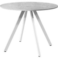 Обеденная группа Millwood Олесунн D100x100x75х1.8 (бетон/металл белый)