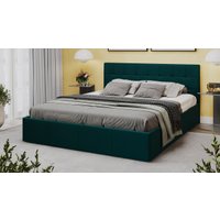 Кровать Трия Эмма с ПМ 160x200 (велюр Confetti Izumrud)