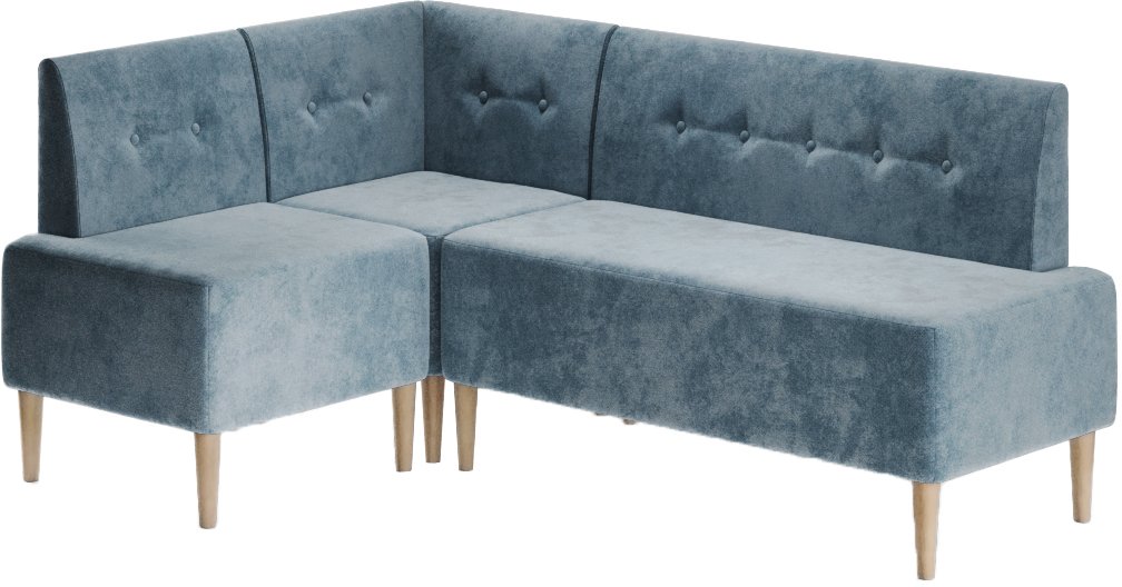 

Угловой диван Mio Tesoro Четт угловой (микровелюр/пыльно-голубой №26)