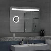  Континент Зеркало Fibra LED 90x70