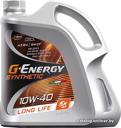 Моторное масло G-Energy Synthetic Long Life 10W-40 4л