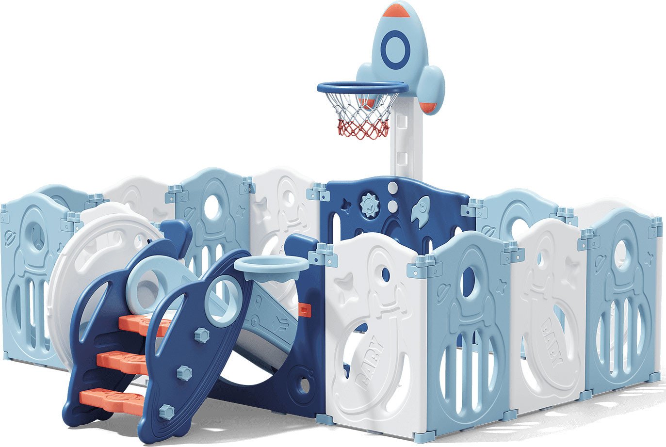 

Игровой манеж UNIX kids SUPREME Space 160x160 Blue