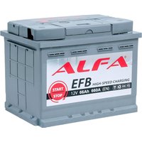 Автомобильный аккумулятор ALFA EFB 66 R+ (66 А·ч) в Бобруйске
