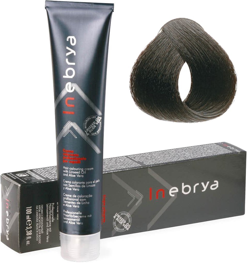 

Крем-краска для волос Inebrya Color 3/0 темный каштан