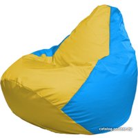 Кресло-мешок Flagman Груша Макси Г2.1-263 (голубой/желтый)