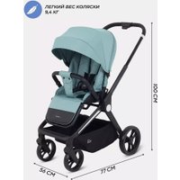 Коляска прогулочная «книга» MOWbaby Finch MB105 (зеленый)