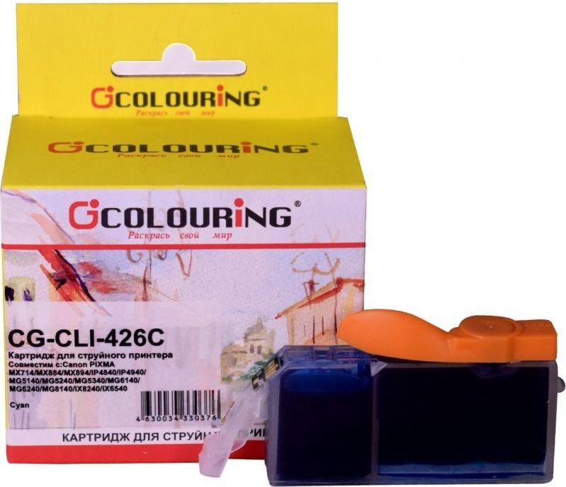 

Картридж Colouring CG-CLI-426C (аналог Canon CLI-426C)